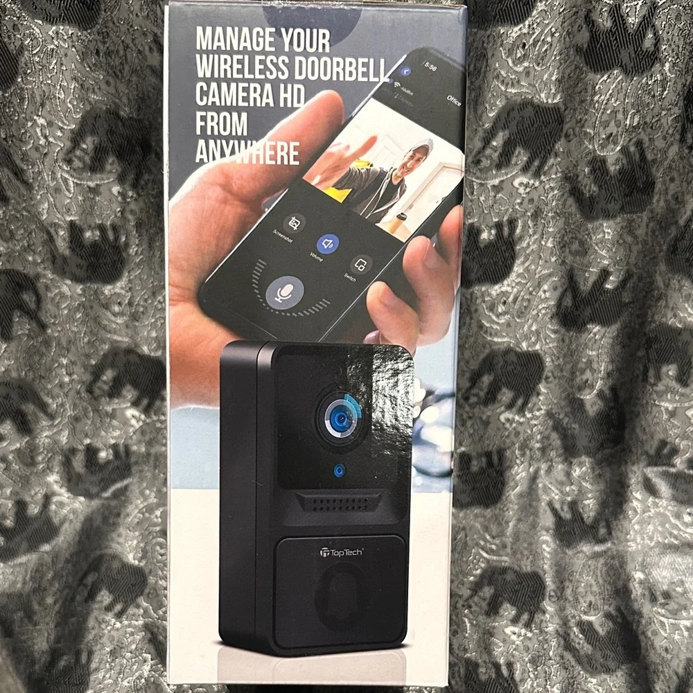 Wireless HD Doorbell Camera - Black
